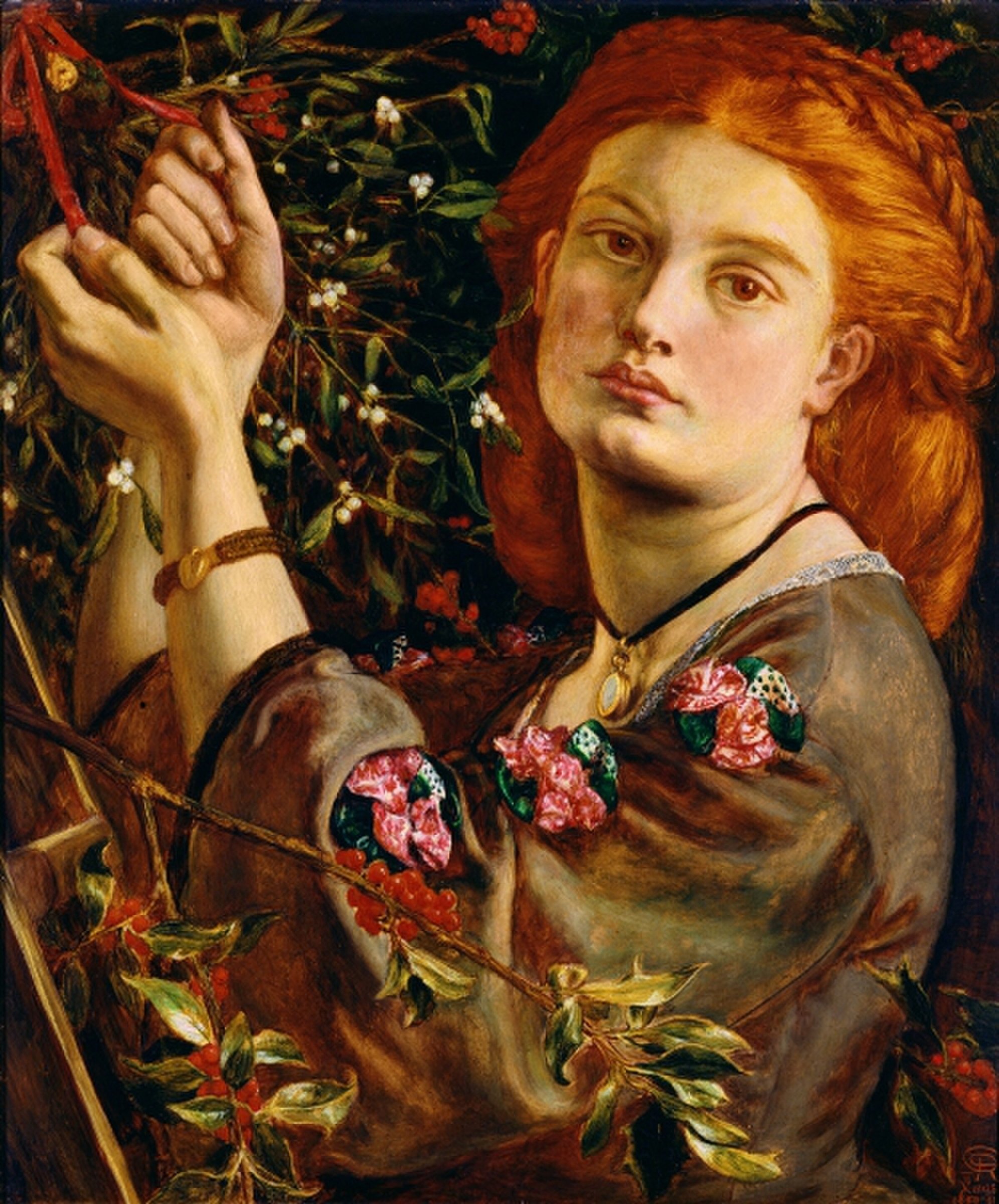 Hanging the Mistletoe — 1860