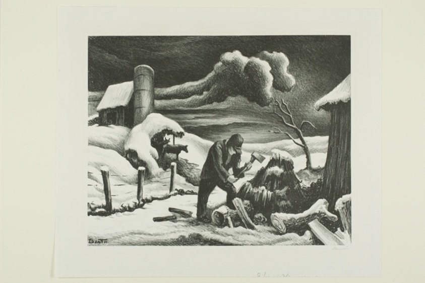 The Woodpile by Thomas Hart Benton