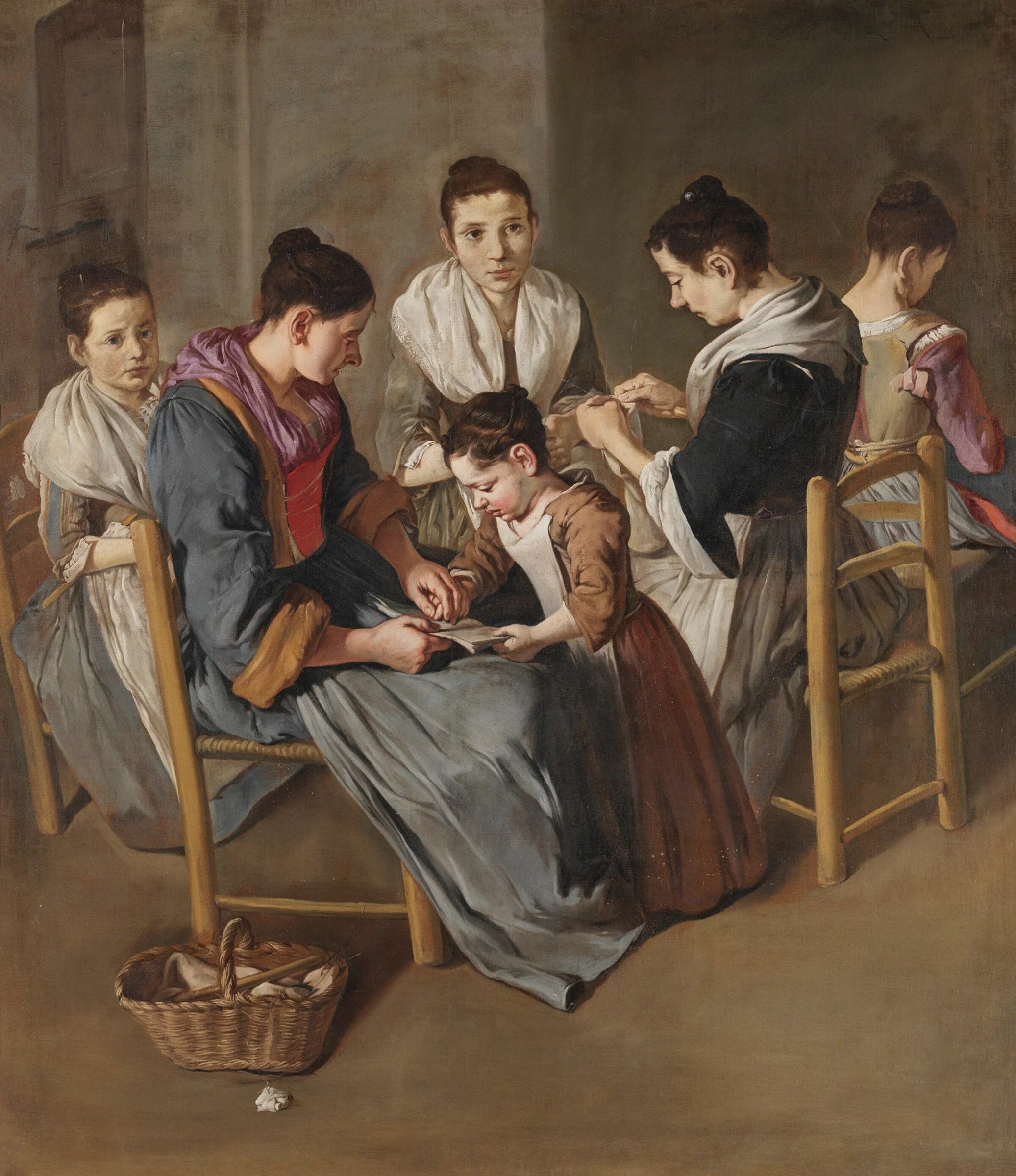 Girls' school by Giacomo Ceruti