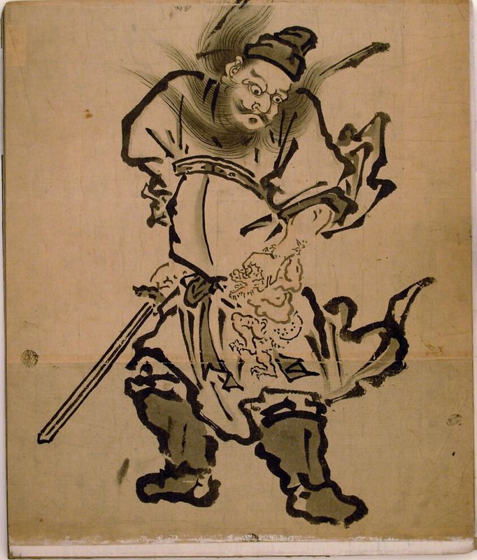 Shôki the Demon Queller, from an album of paintings of Shôki, Edo period (1615–1868)