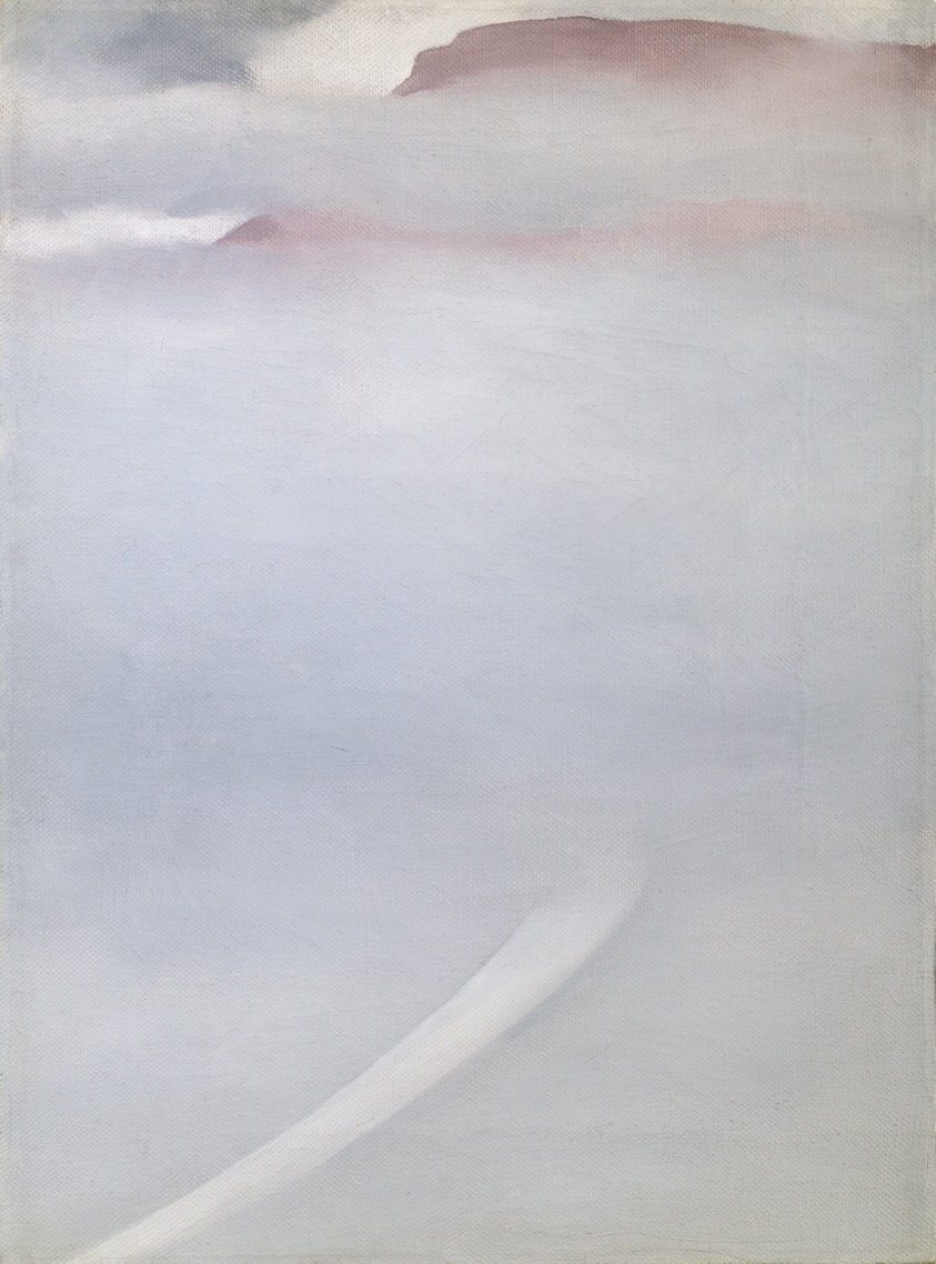 Road – Mesa with Mist by Georgia O'Keeffe