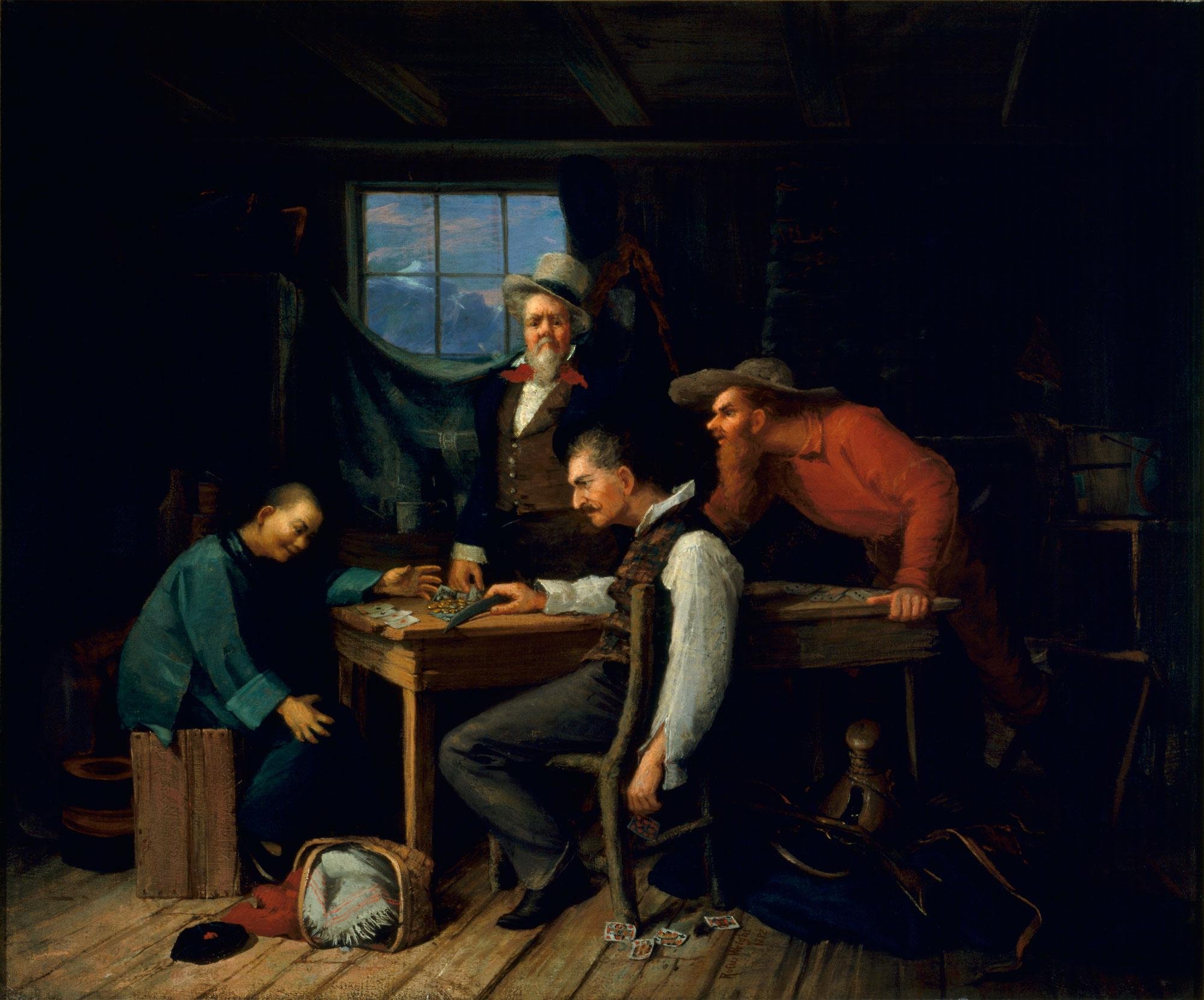 The Card Players by Hale Woodruff