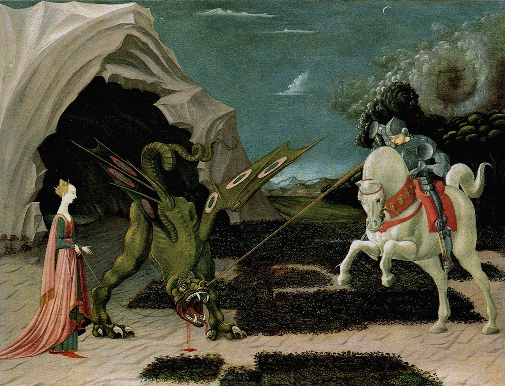 Saint George and the Dragon by Georges Rochegrosse