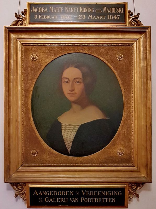 Portrait of Dutch actress Cornelia Naret Koning-Majofski