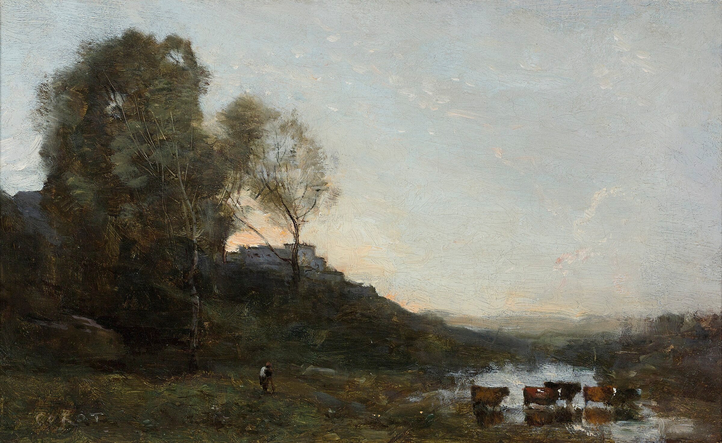 The Ford with Five Cows — 1865