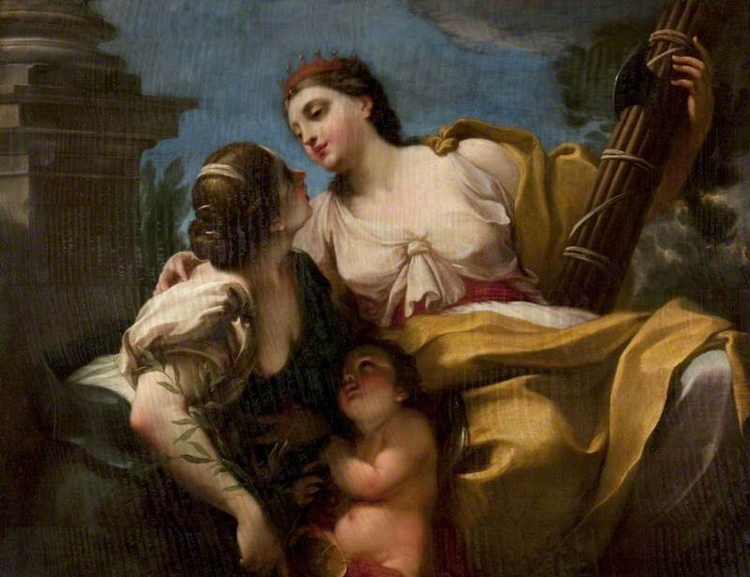 Justice and Peace Embracing by Antonio Balestra