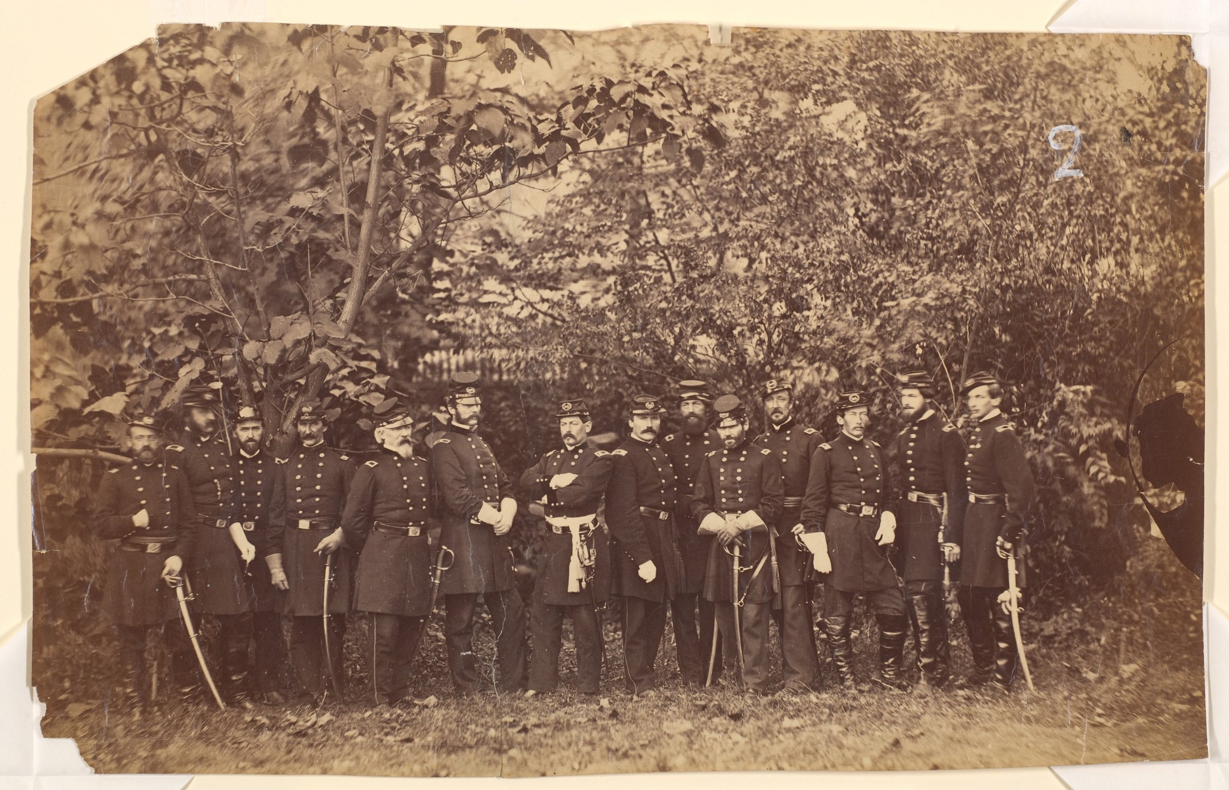 General McClellan and Staff by Alexander Gardner