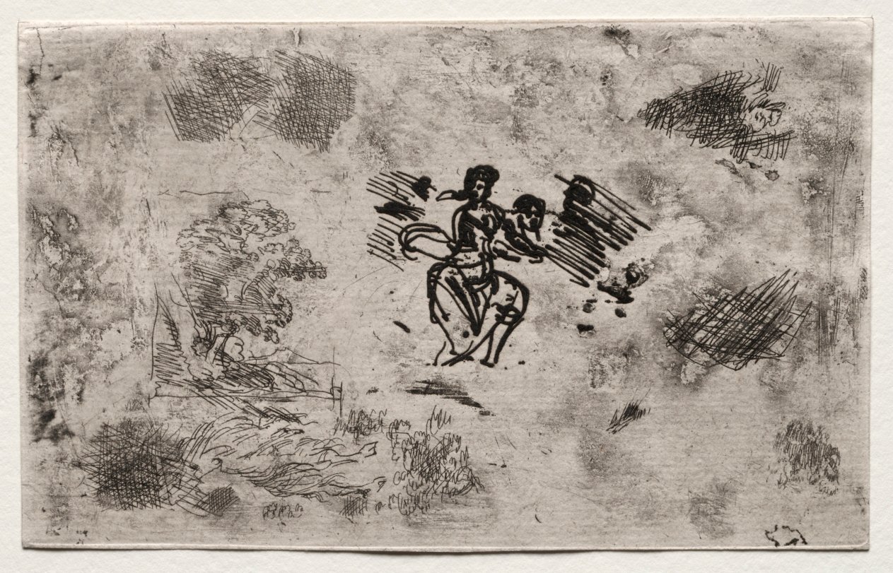 Study of a Seated Woman and other Sketches by Claude Lorrain