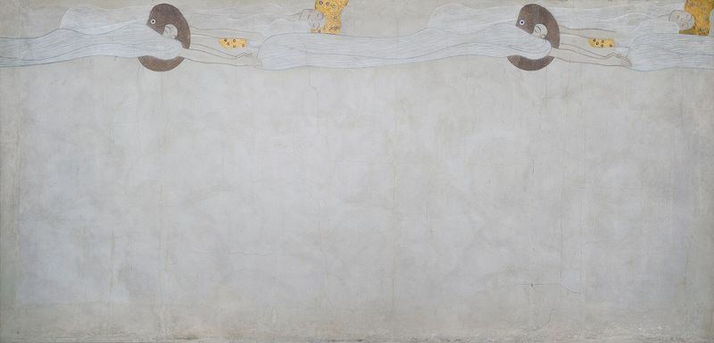 Beethoven Frieze (plate 2, left wall): Yearning for Happiness