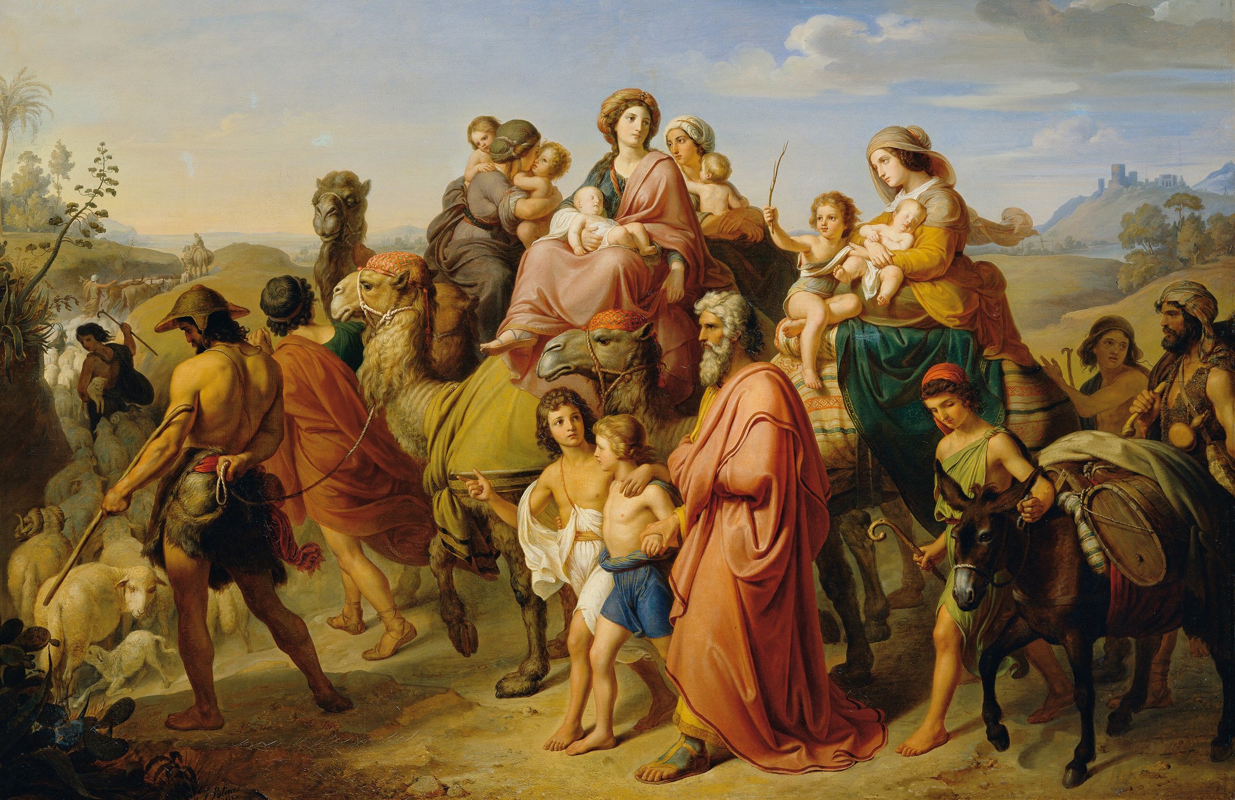 Jacob's homecoming by Karl von Blaas
