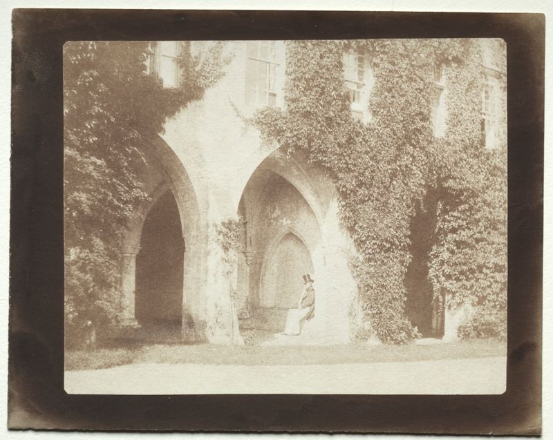 Calvert Jones Seated in the Sacristy of Lacock Abbey