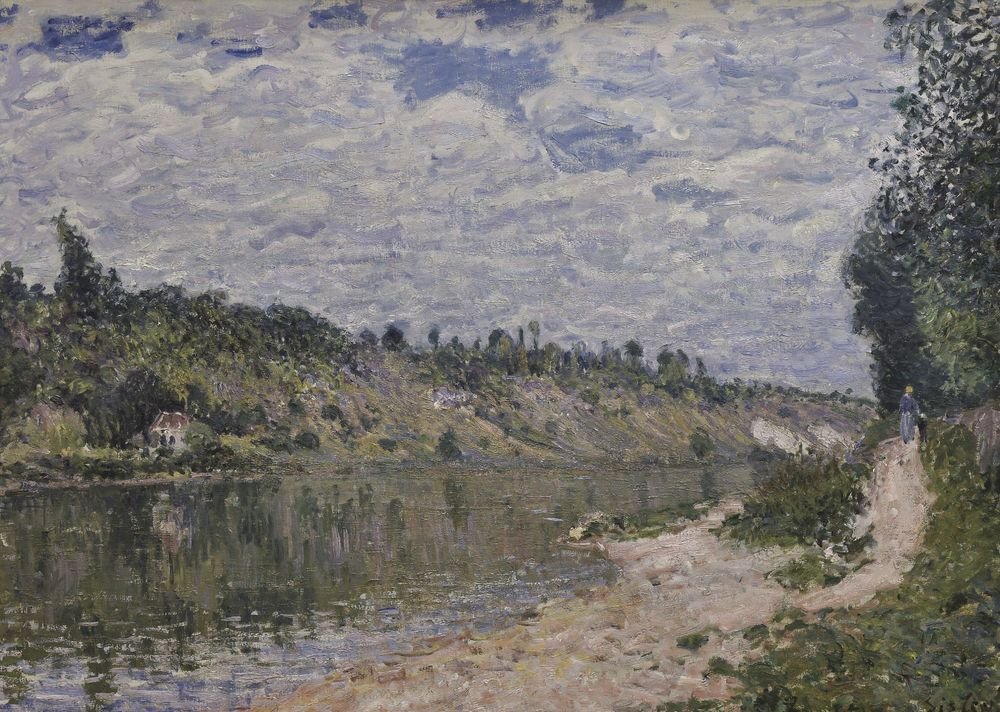 River landscape by Li Xiongcai