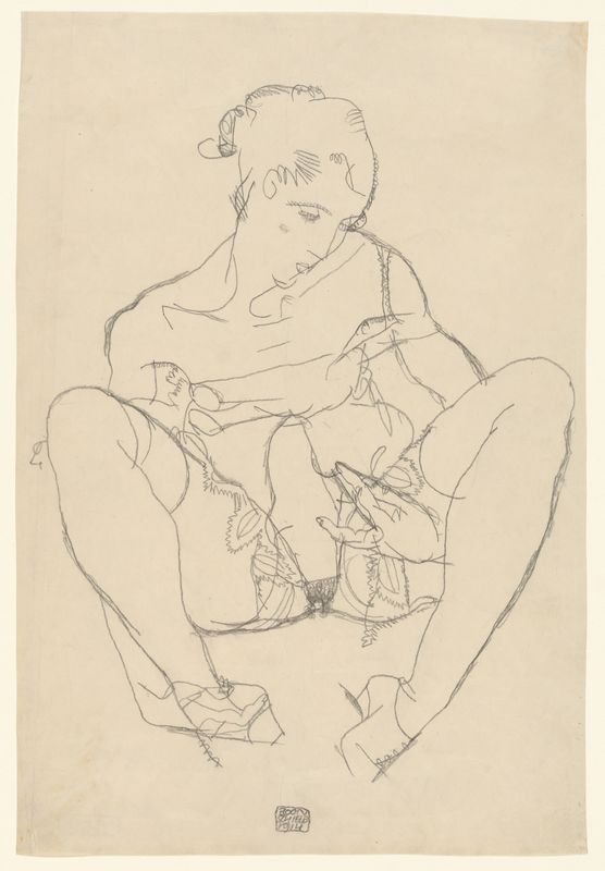 Seated Woman in Chemise