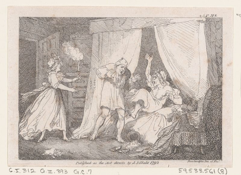 Parson Adams Discovered in a Suspicious Situation with Mrs. Slipslop, from "The Adventures of Joseph Andrews, and his friend Mr. Abraham Adams"