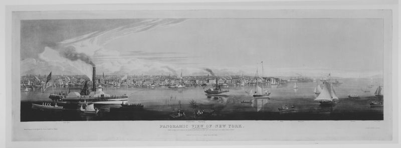 Panoramic View of New York Taken from the North River