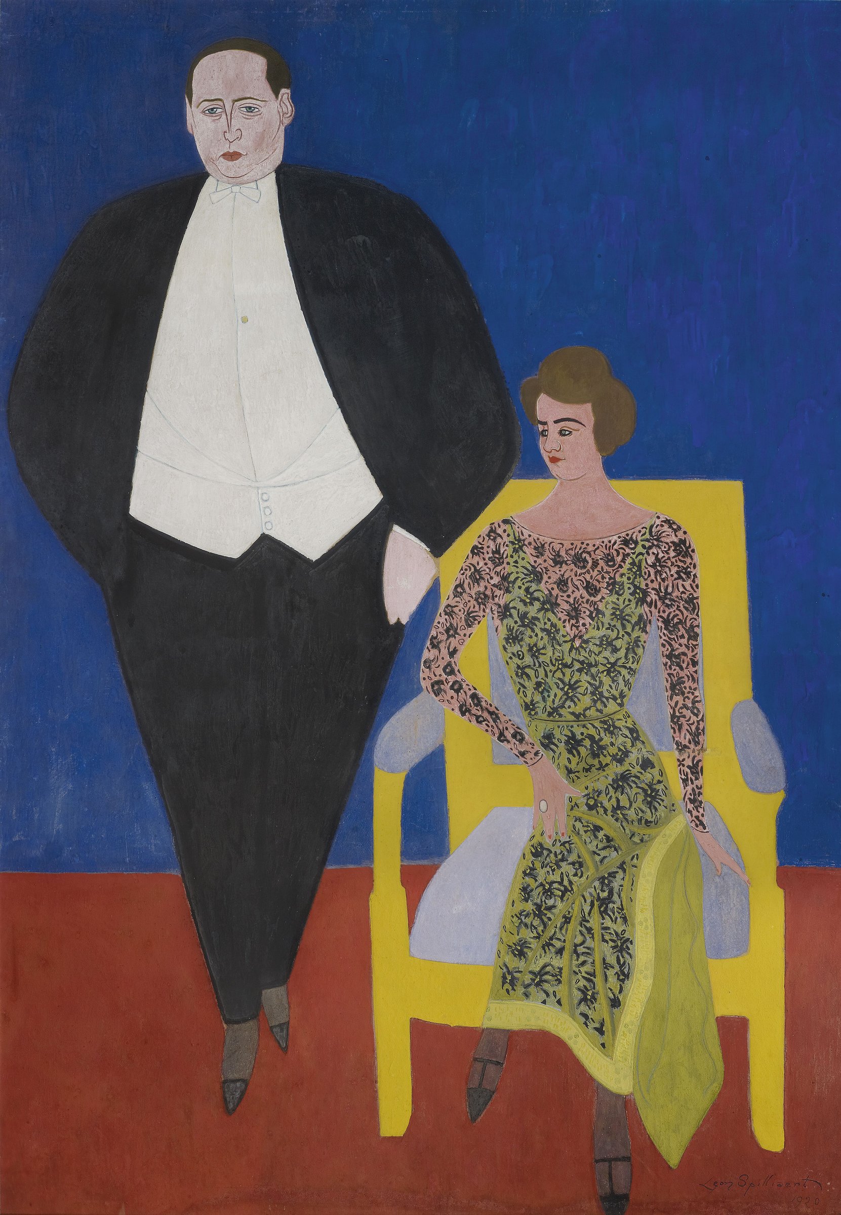 Portrait of Gustave en Norine Van Hecke by Léon Spilliaert