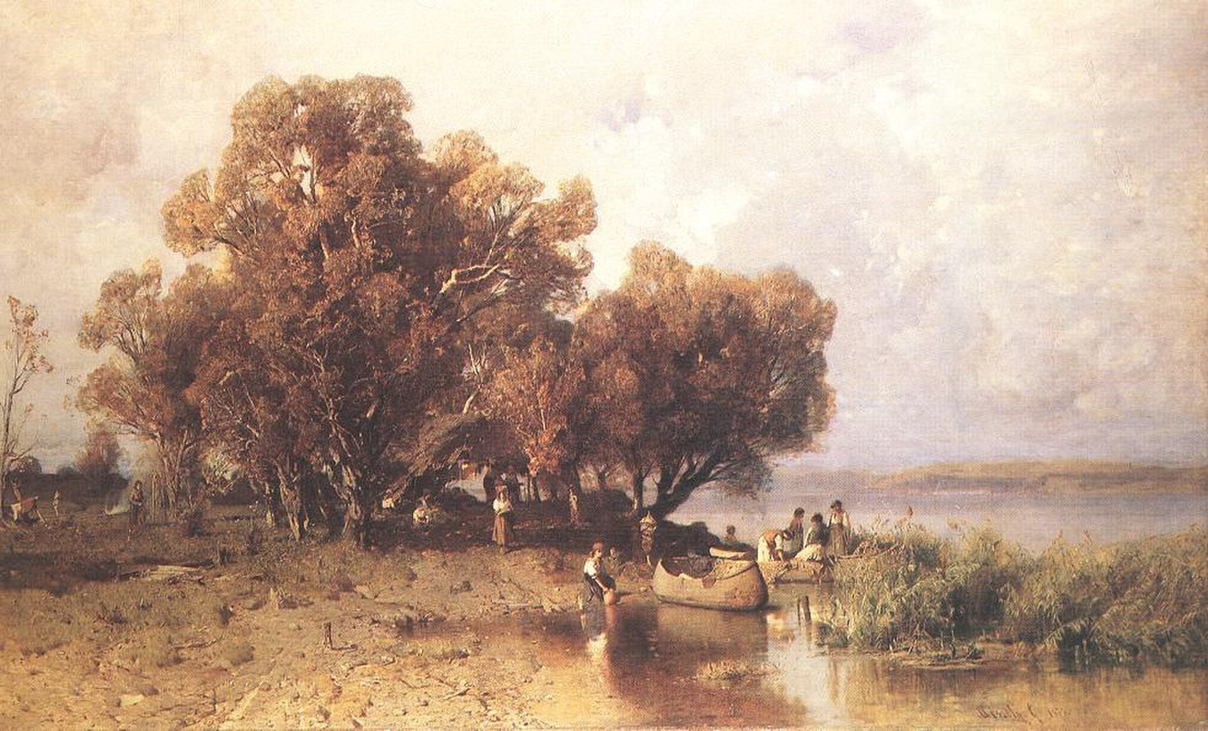 Fishermen's Hut at the Lake Balaton by Géza Mészöly