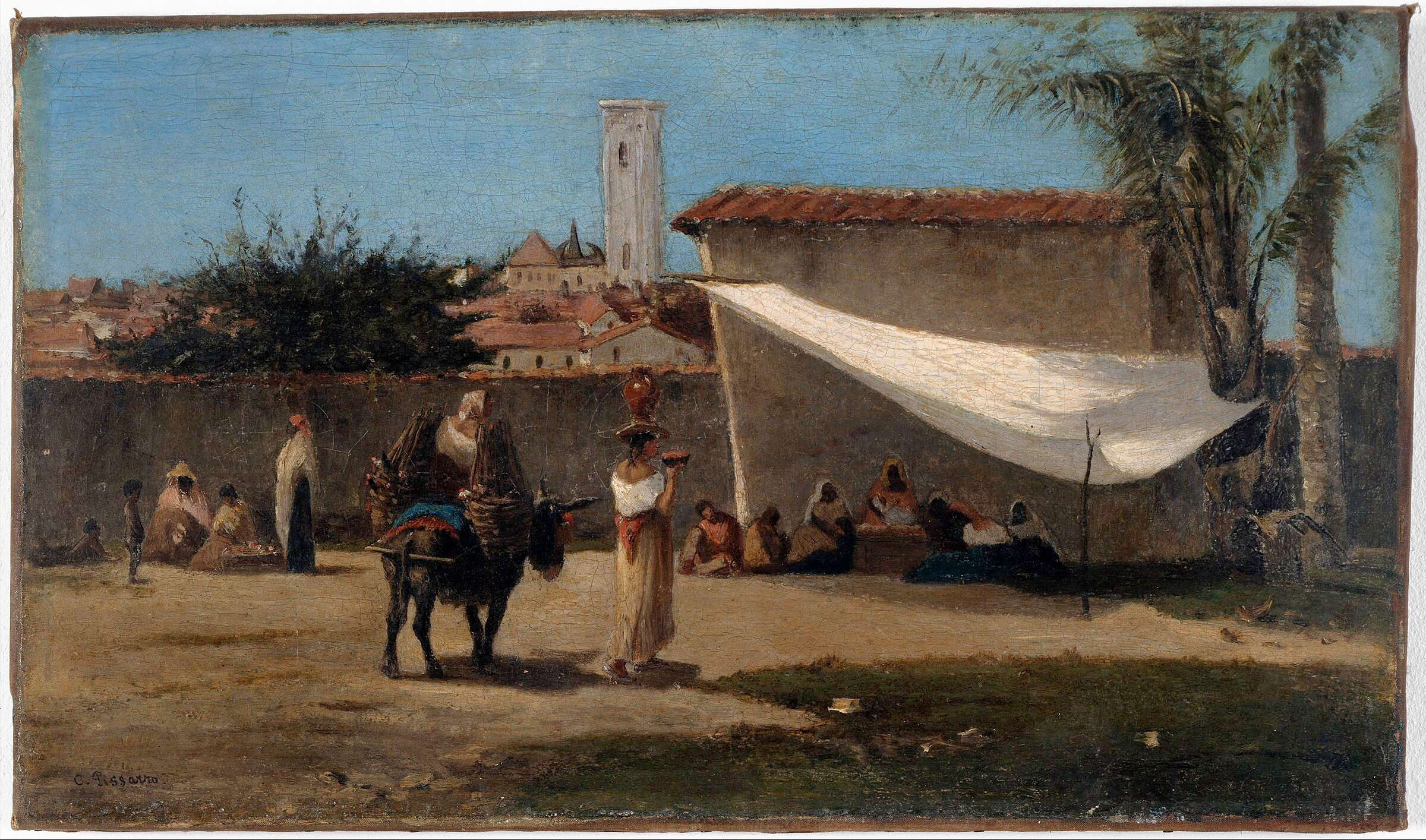 A Square in Caracas — Camille Pissarro
