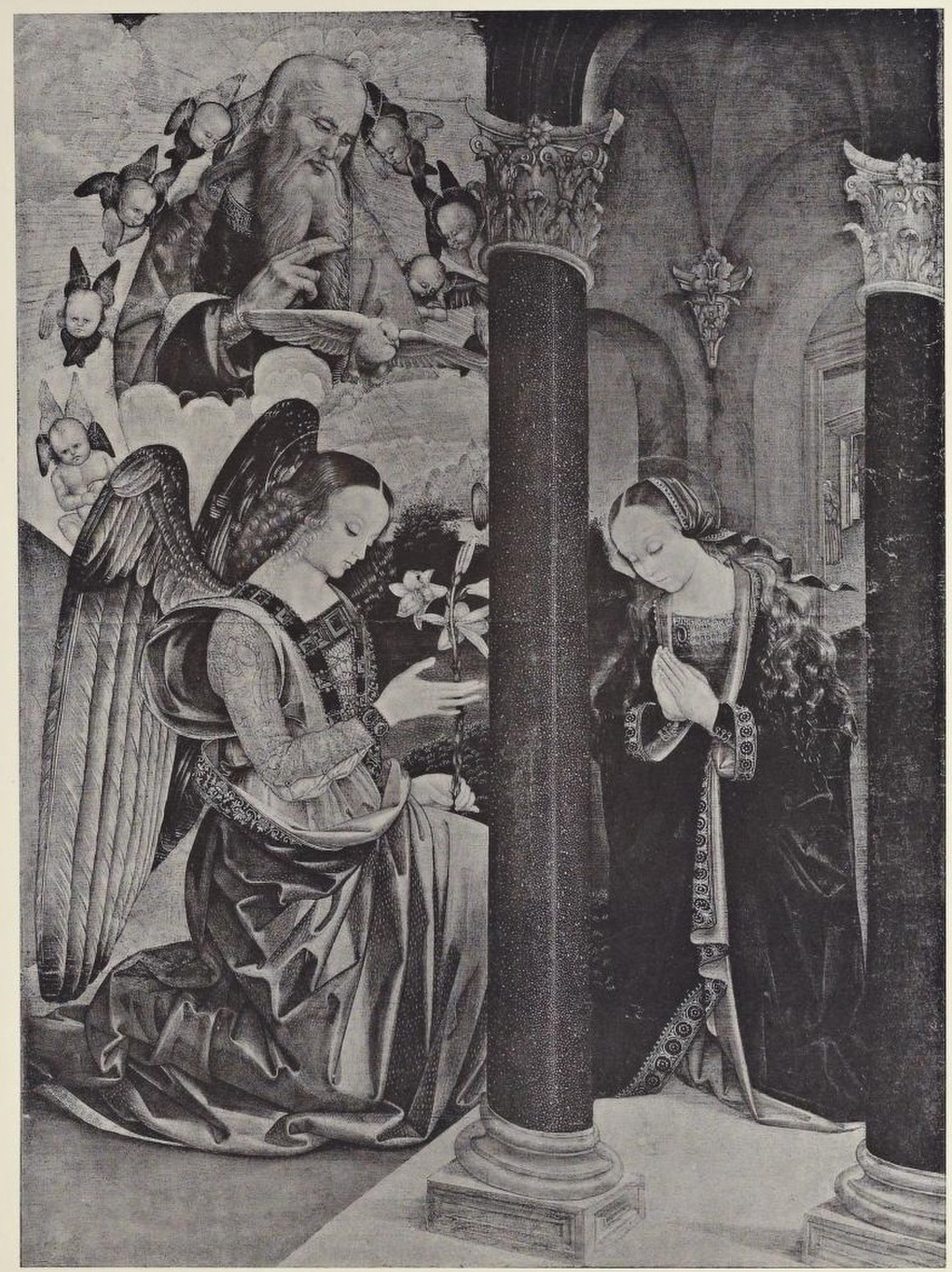 Annunciation by Giovanni Santi