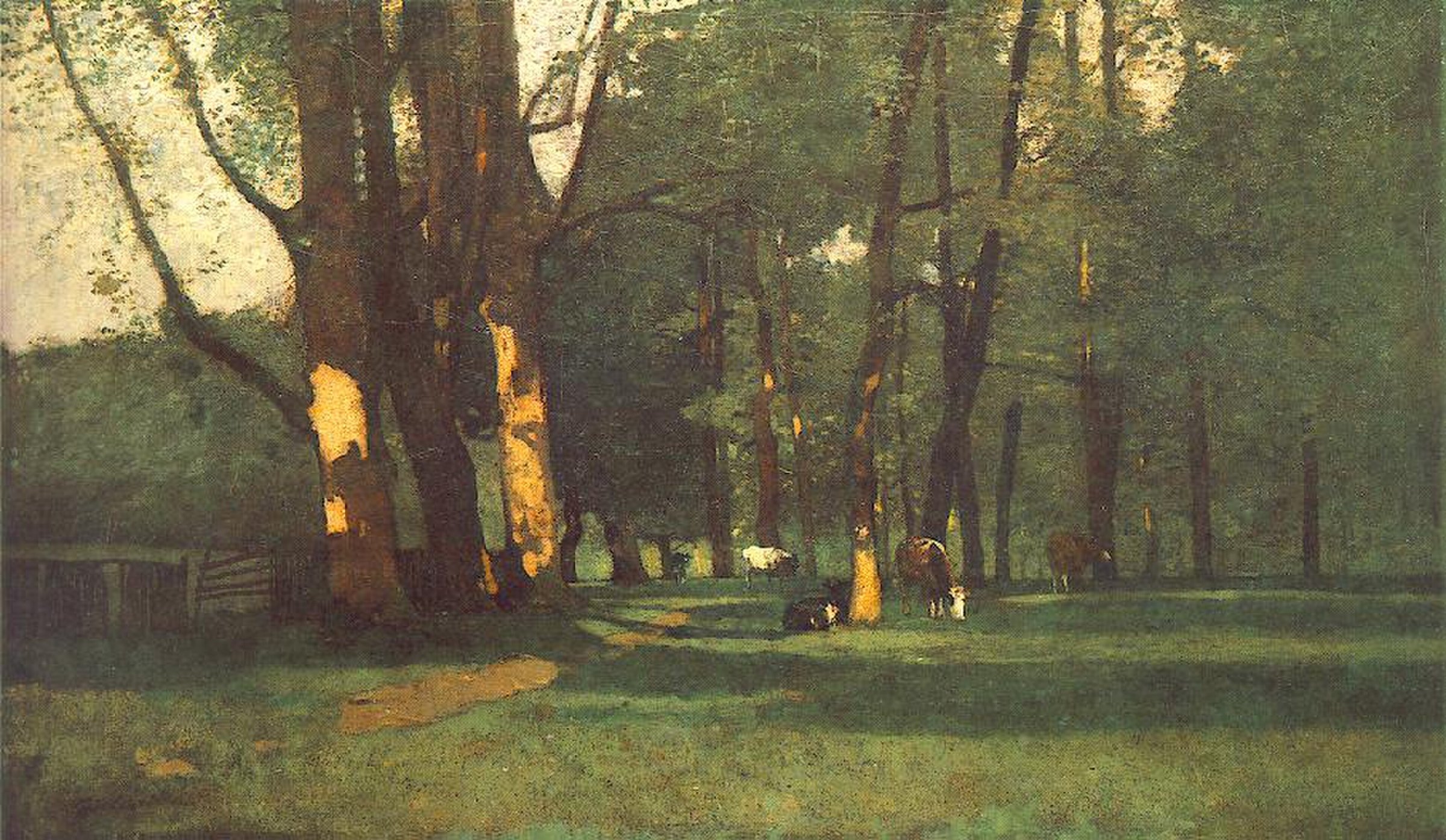 Landscape with Cattle by László Paál
