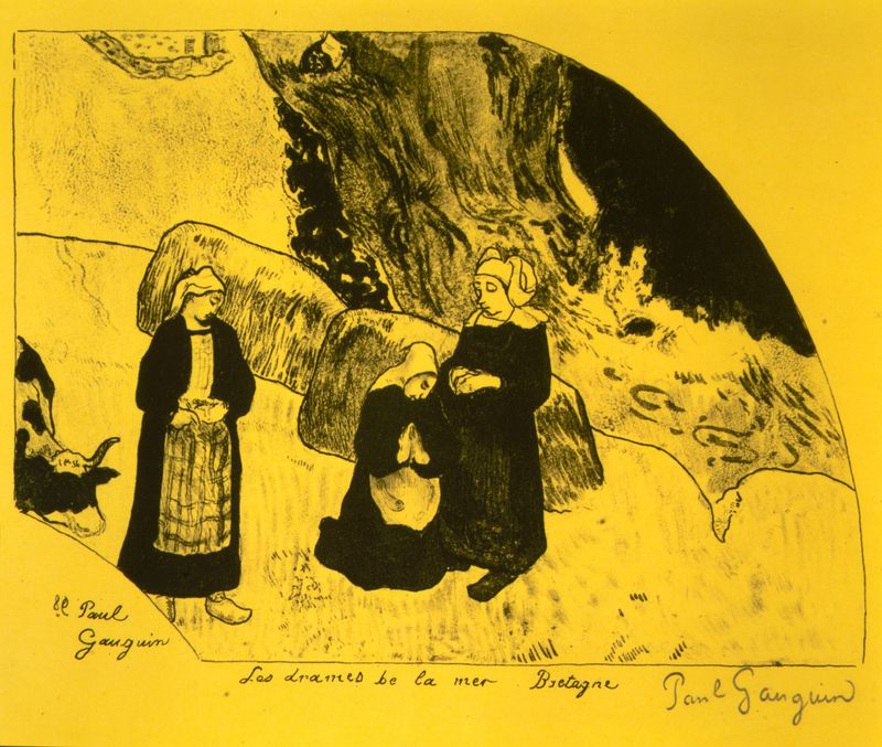 The Drama of the Sea, Brittany, from the Volpini Suite: Dessins lithographiques