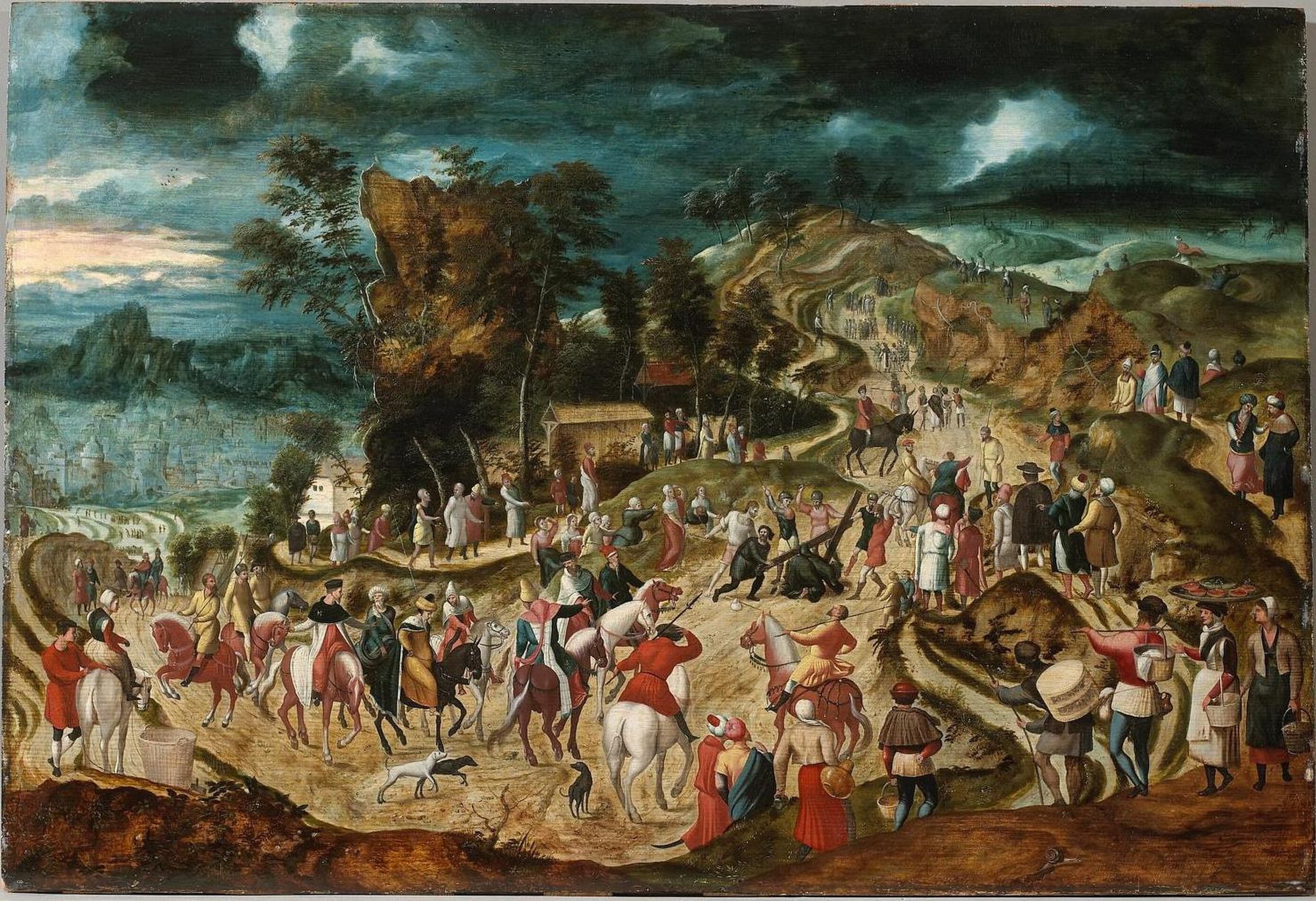 The Way of the Cross by Herri met de Bles