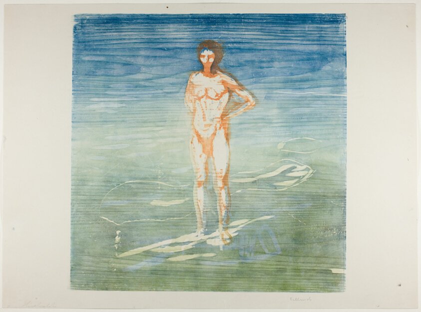 Man Bathing by Edvard Munch