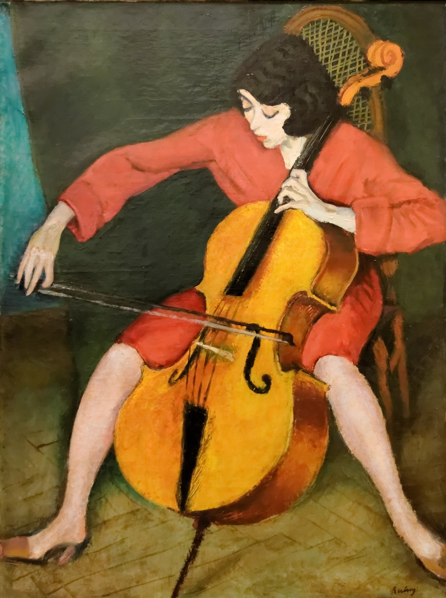 Cellist by Róbert Berény