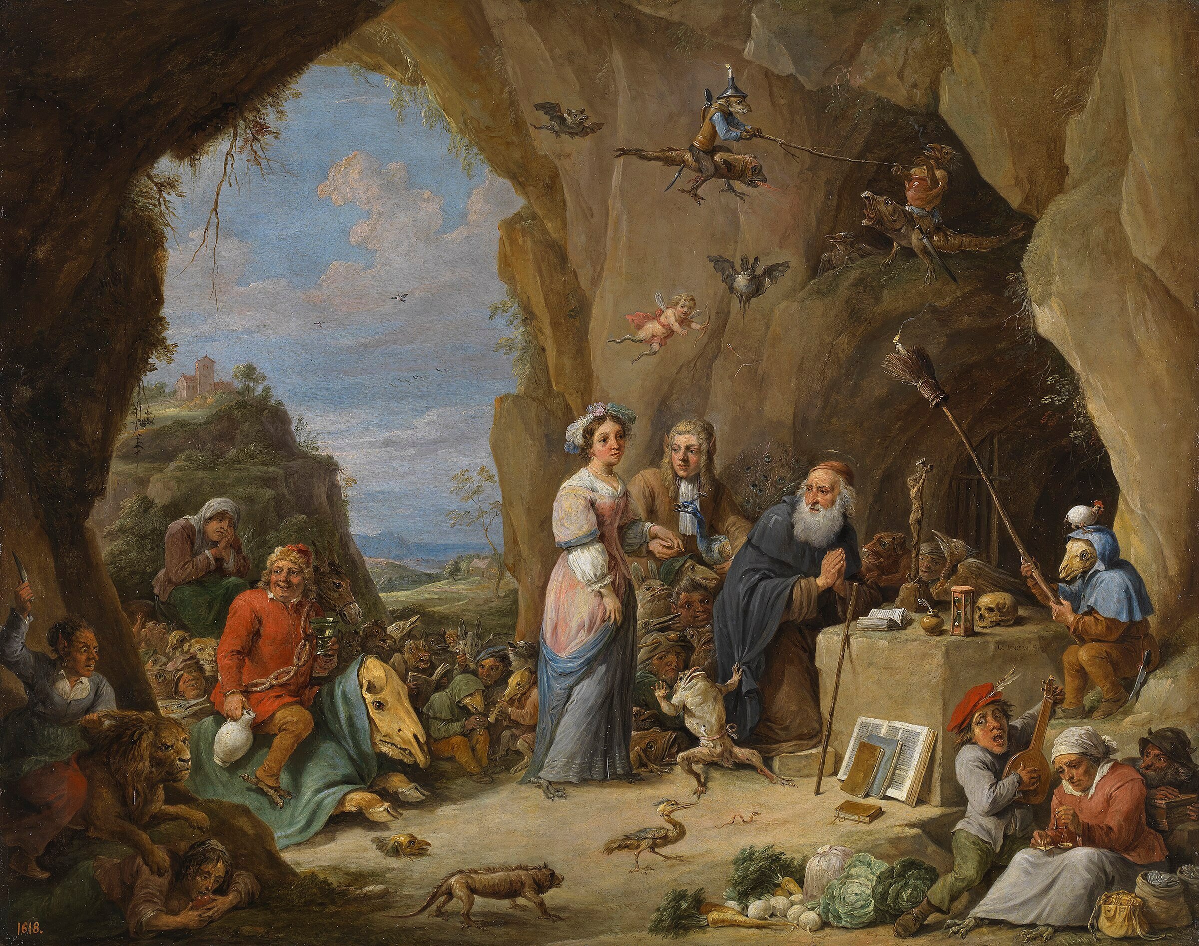 Temptation of St. Anthony by David Teniers the Younger