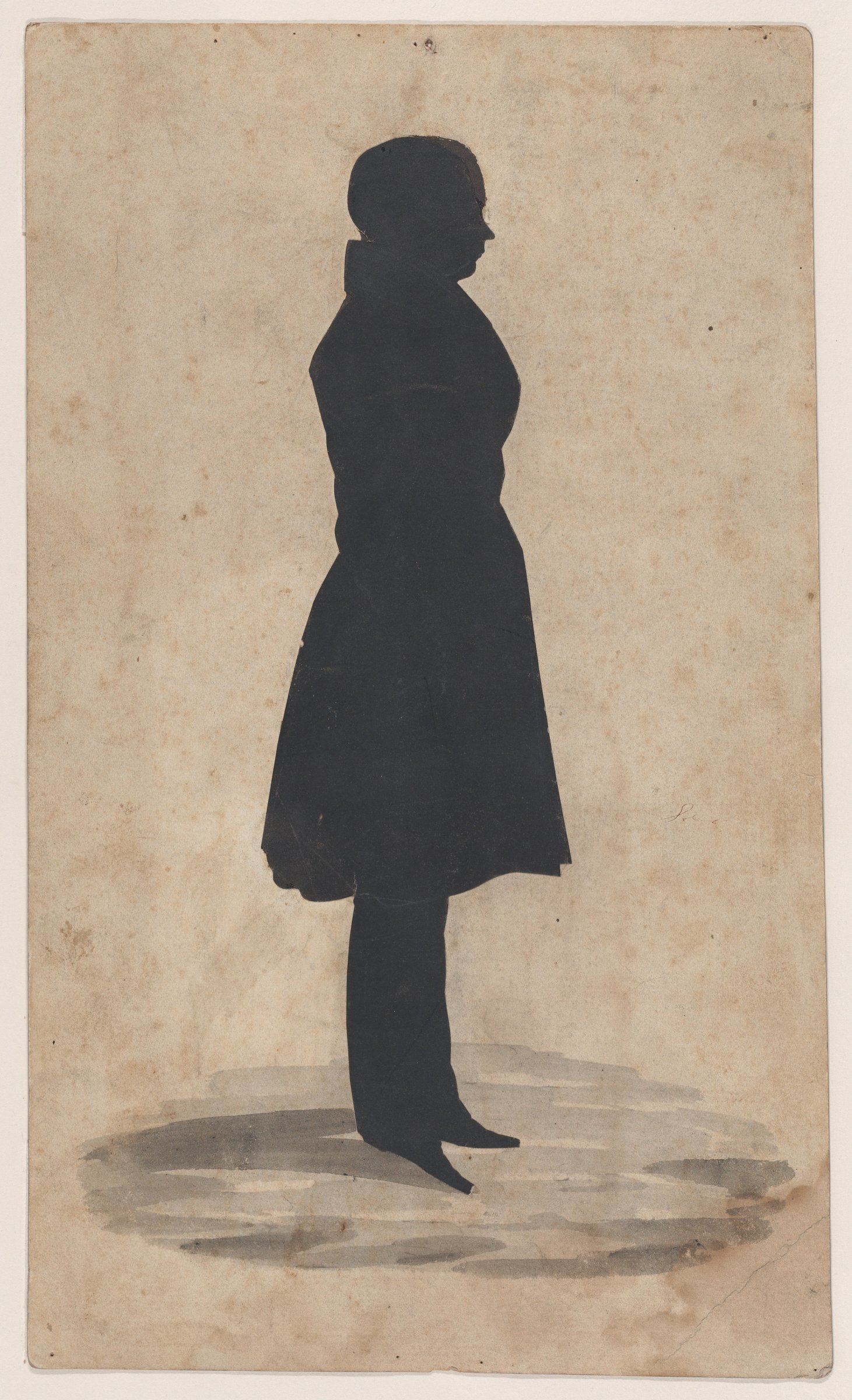 Silhouette of John Quincy Adams by William Henry Brown