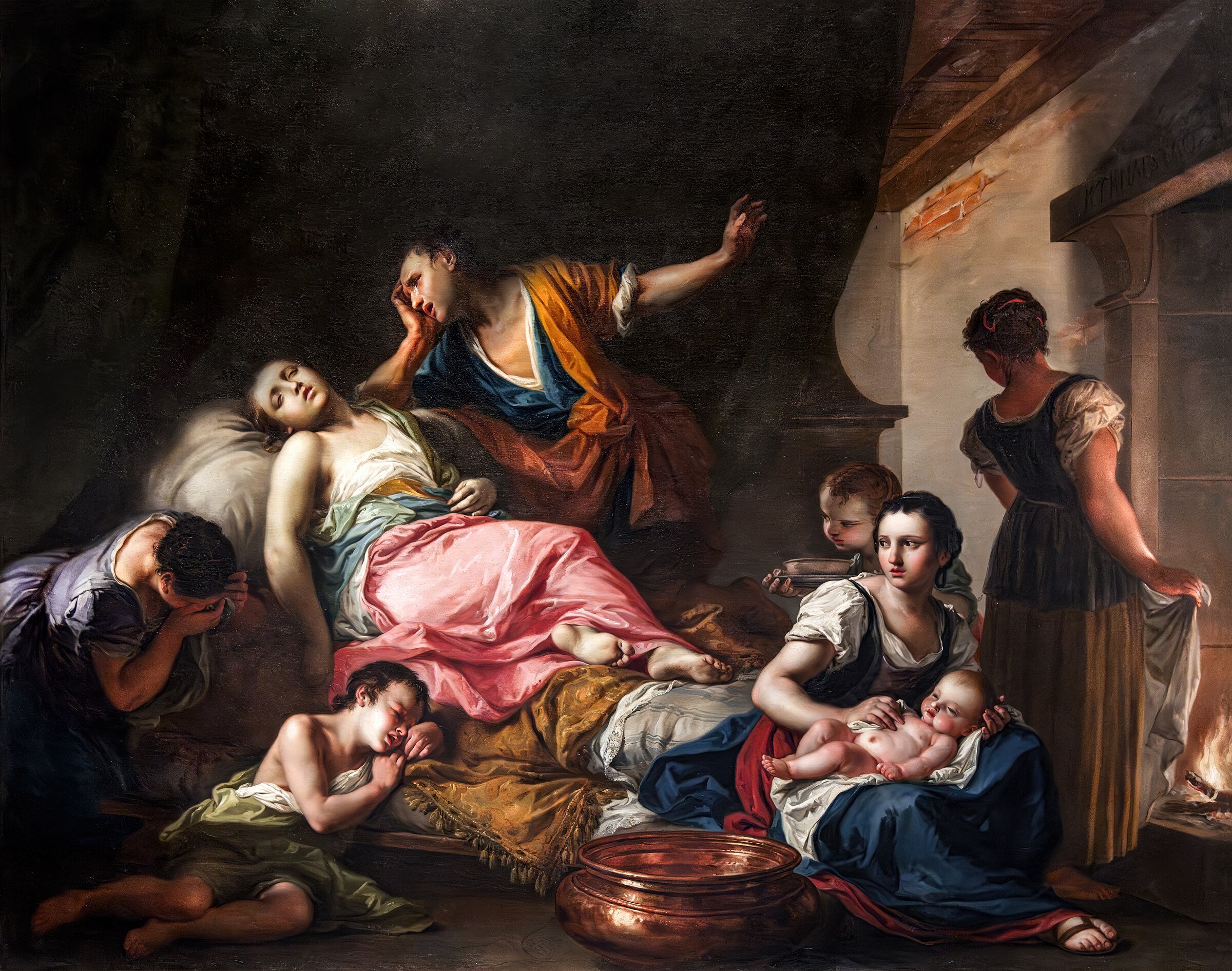 Rachel's death by Giambettino Cignaroli