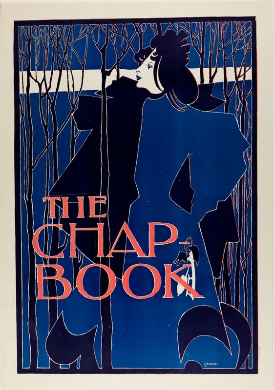 The Blue Lady: Poster Advertising the Chap-Book
