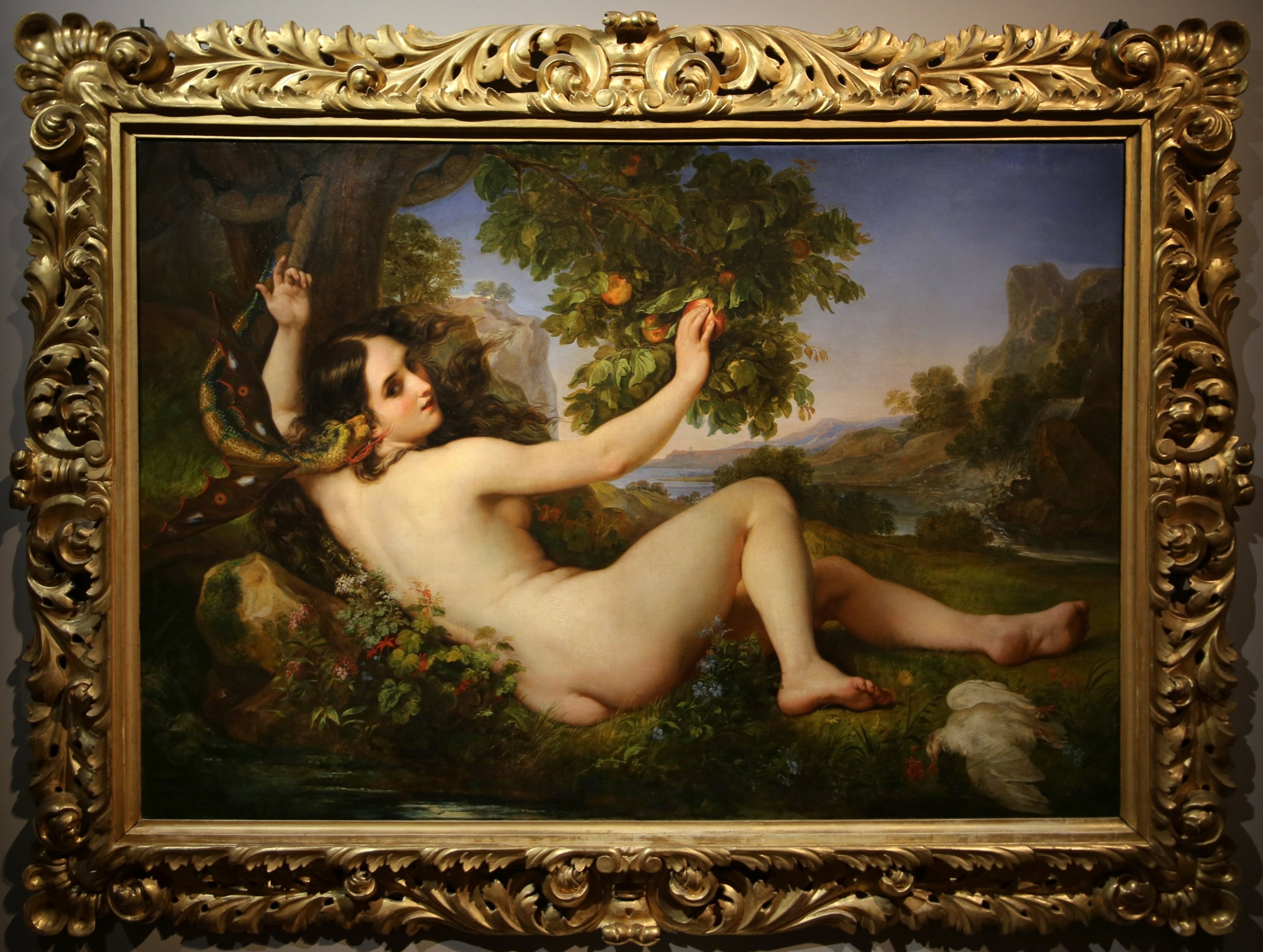 Eve and the serpent by Giuseppe Bezzuoli
