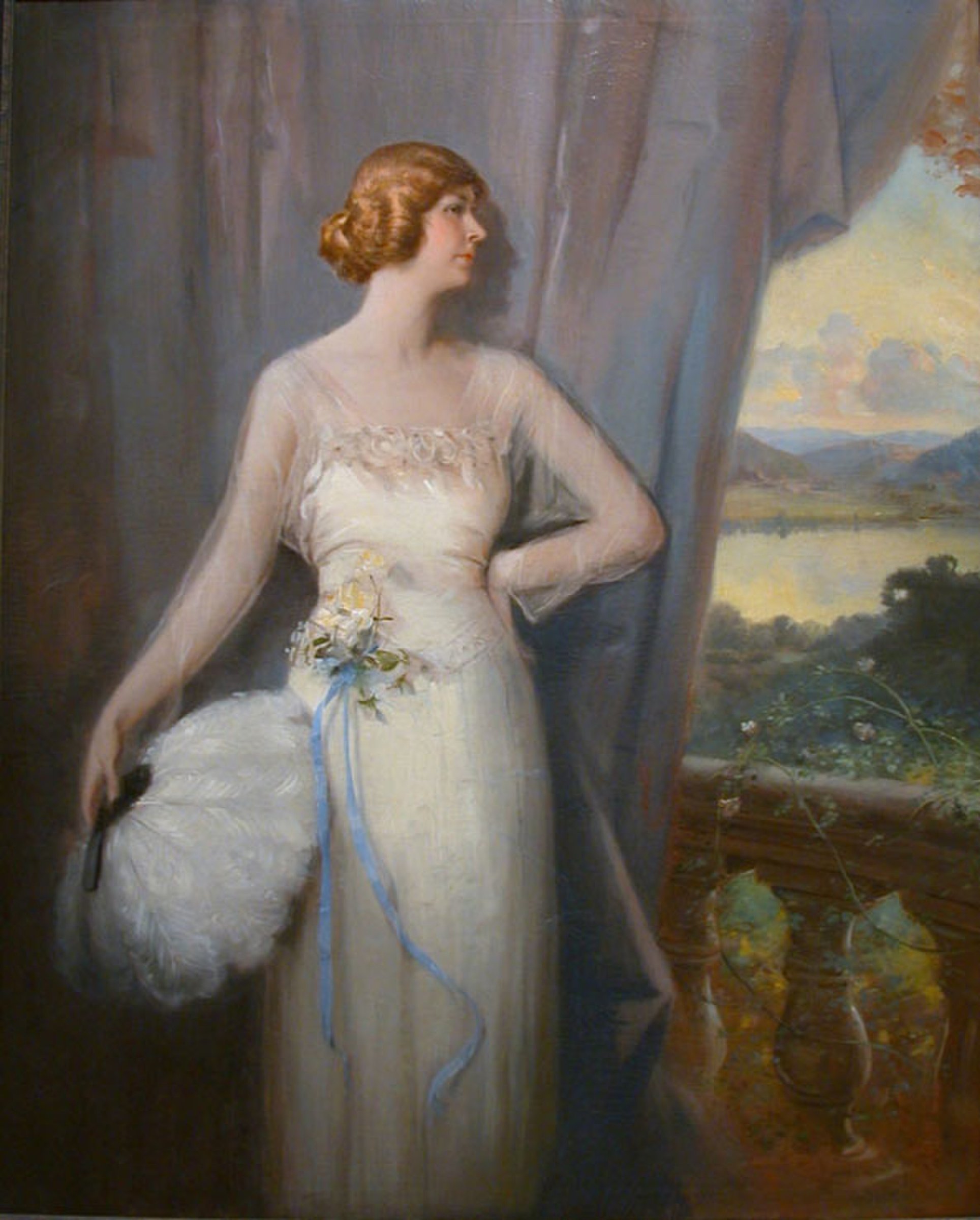 Portrait of Knoxville socialite and preservationist Ellen McClung Berry (1894-1992) by Lloyd Branson