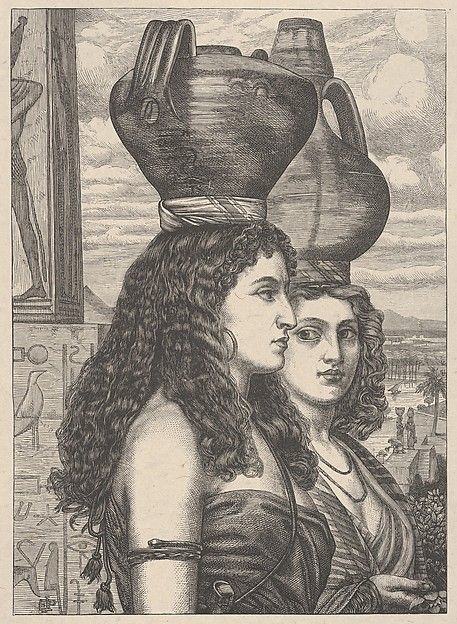 The Israelites in Egypt–Water Carriers, from "Dalziels' Bible Gallery"