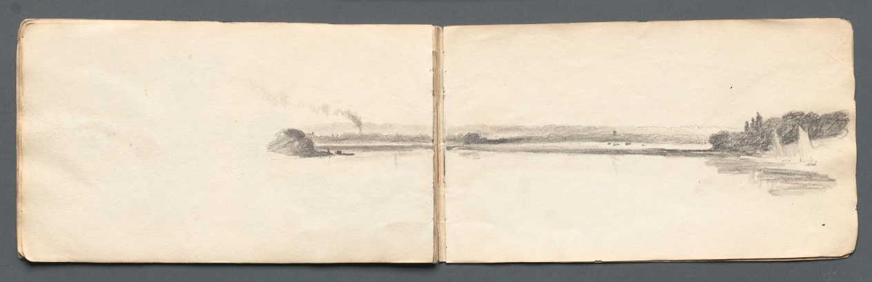 Sketchbook: "Landscape with Sailboats" by Samuel Prout
