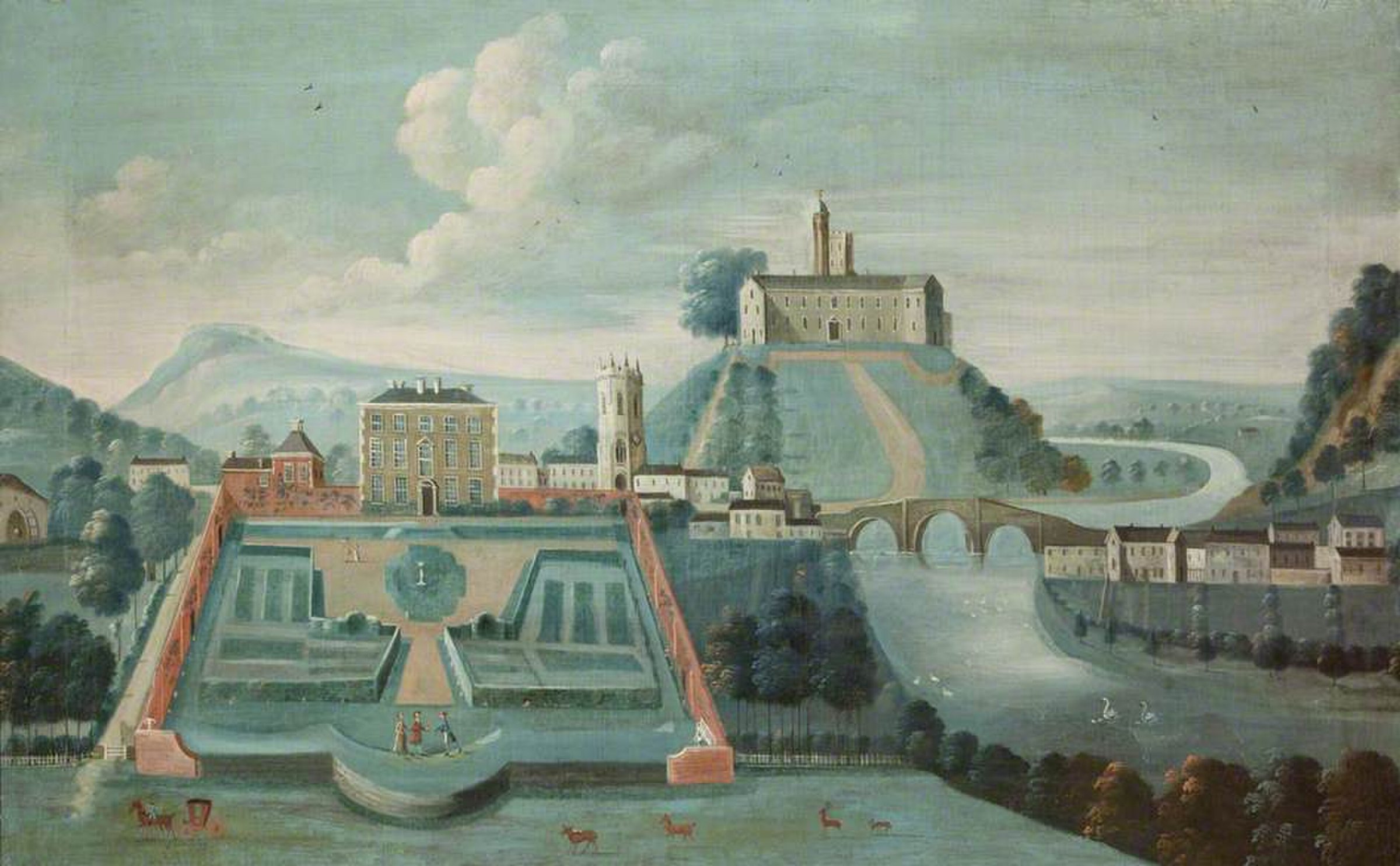 Hornby Hall and Castle by Arthur Devis