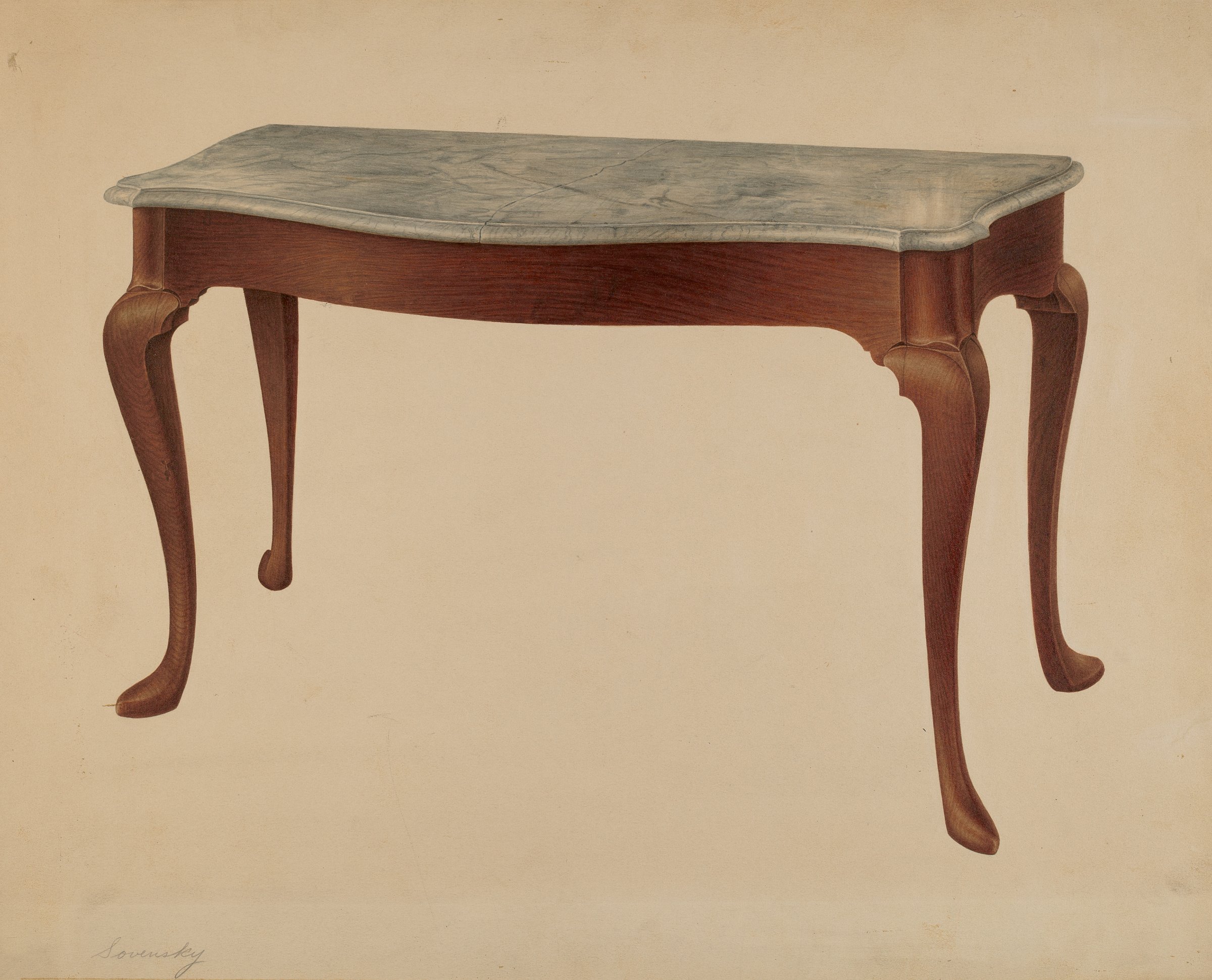 Sideboard Table by Harvey Ellis