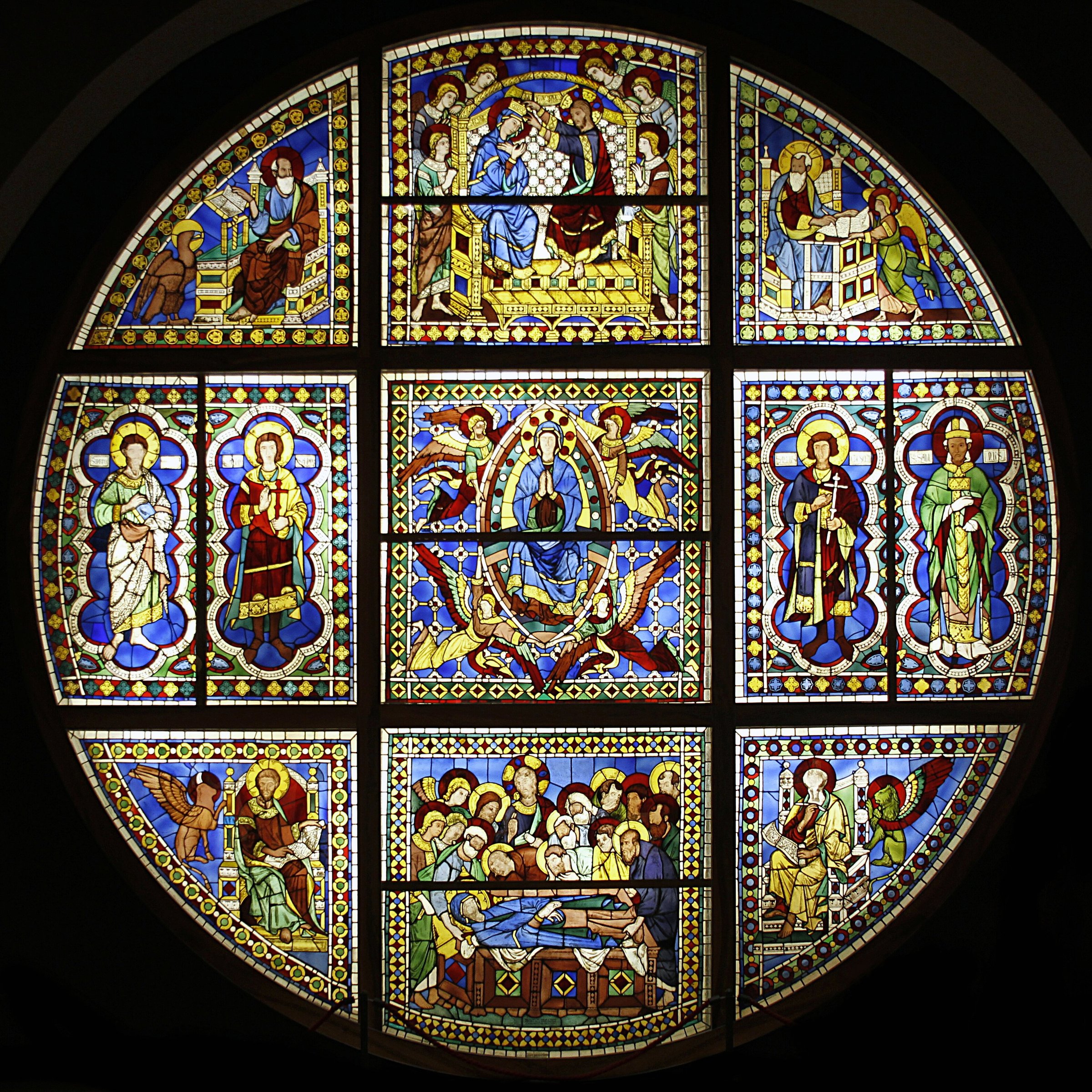 Original rose window by Duccio di Buoninsegna