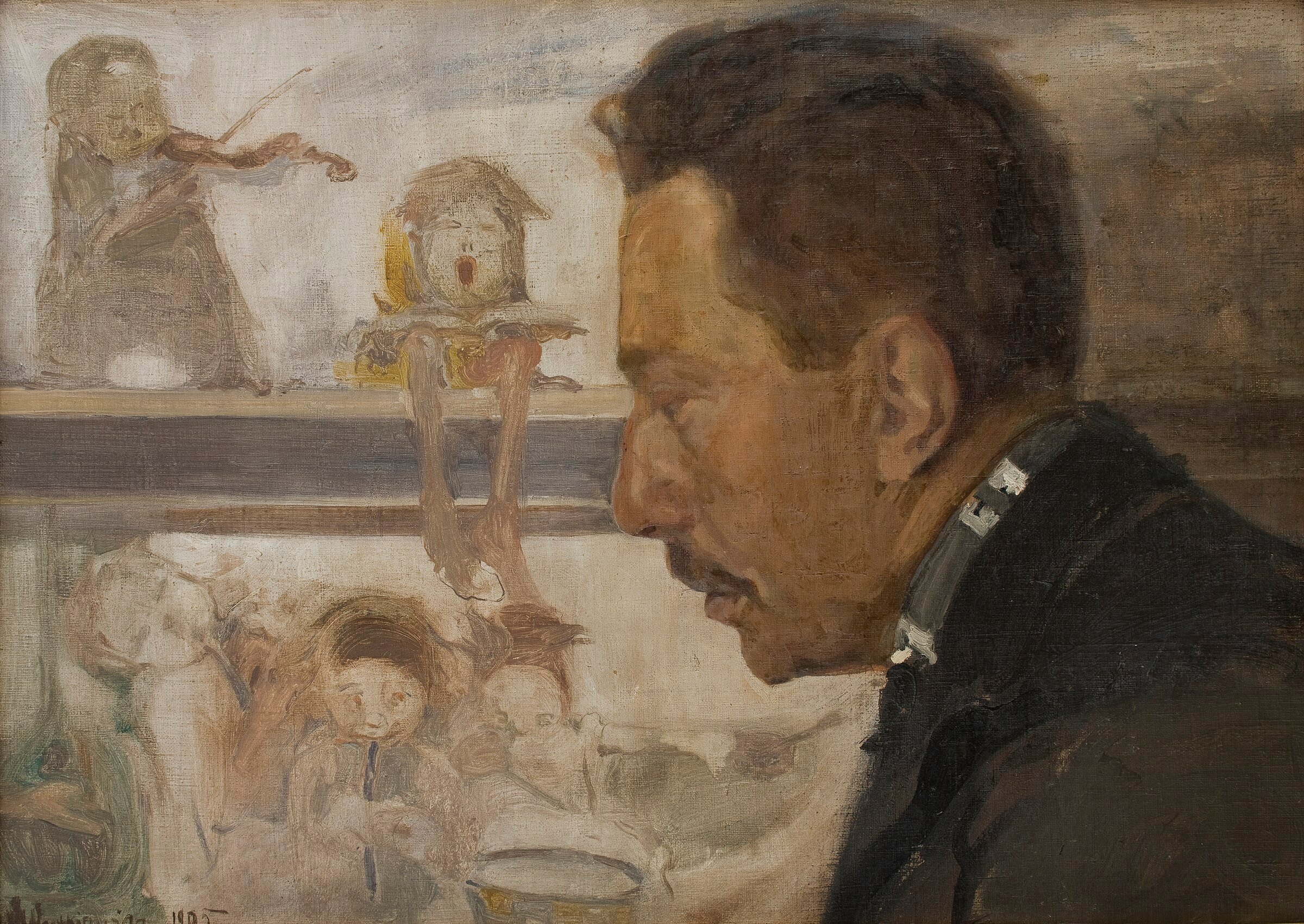 Portrait of a Musician (Krakow Composer Bolesław Raczyński) by Witold Wojtkiewicz