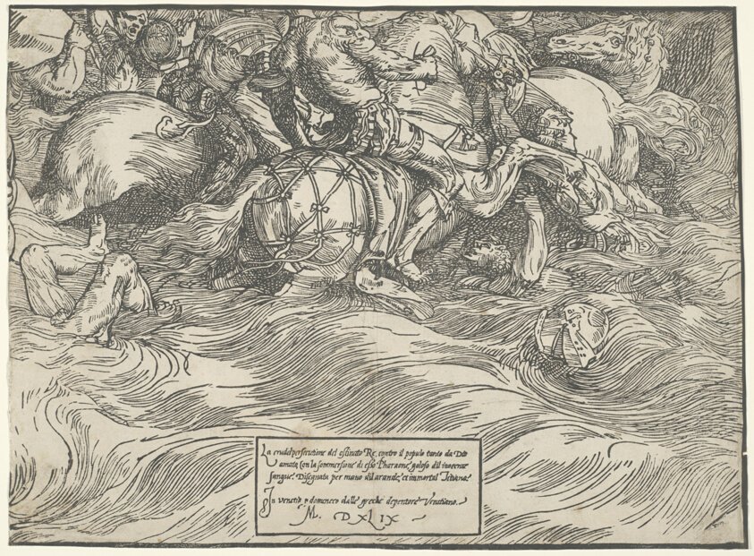 The Submersion of Pharaoh's Army in the Red Sea by Titian