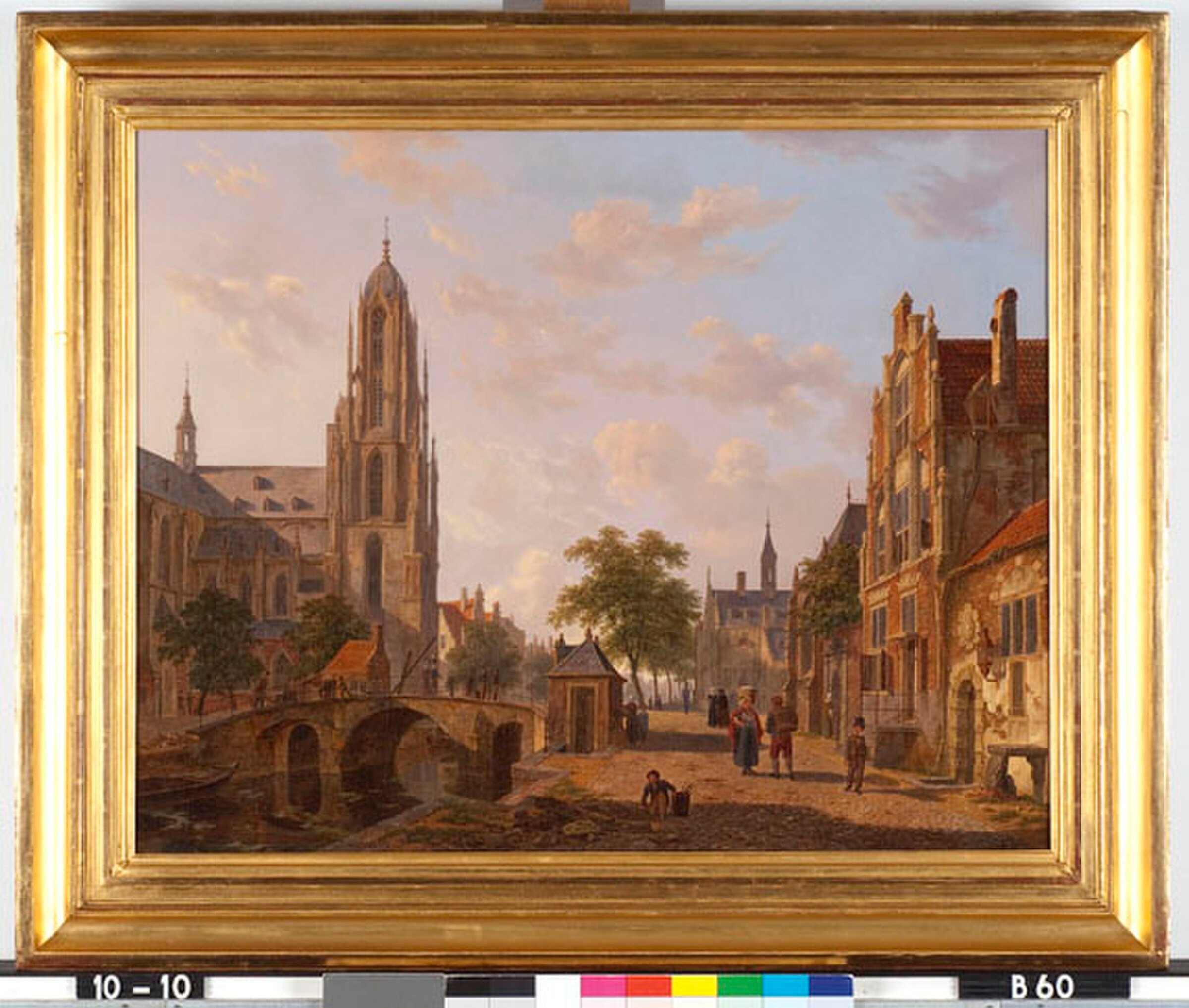 View of a town by Bartholomeus van Hove