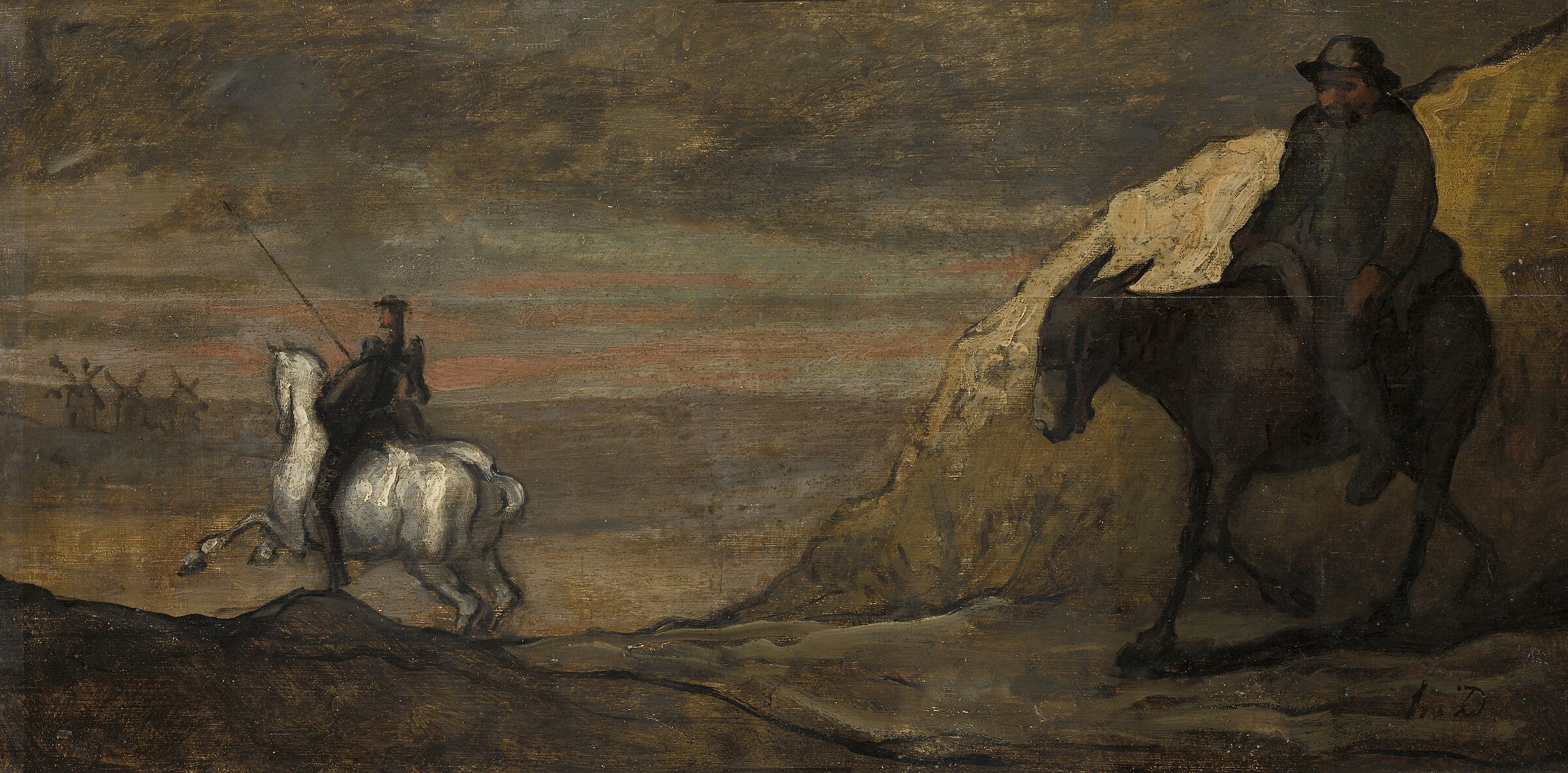 Don Quixote and the Windmills — 1850