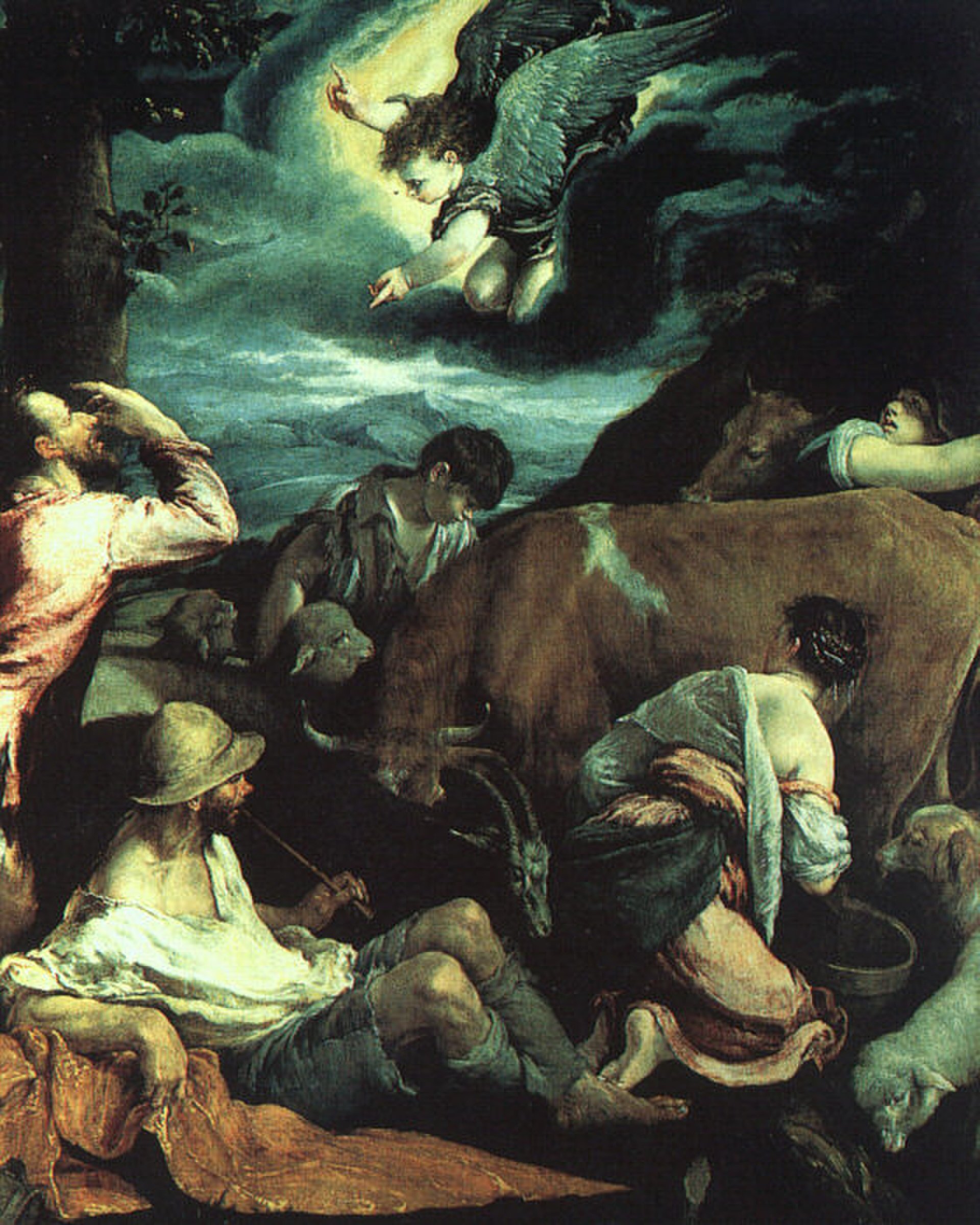The Annunciation to the Shepherds by Jacopo Bassano