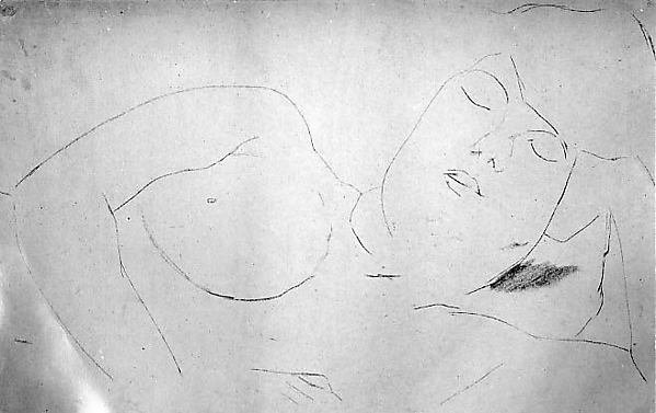 Study of a Nude Female Figure by Henri Gaudier-Brzeska