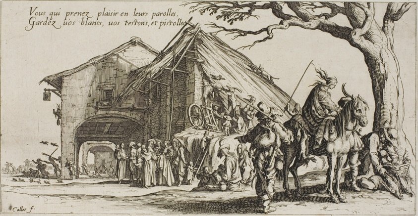 The Stopping Place, from The Bohemians by Jacques Callot