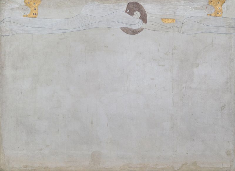 Beethoven Frieze (plate 1, left wall): Yearning for Happiness
