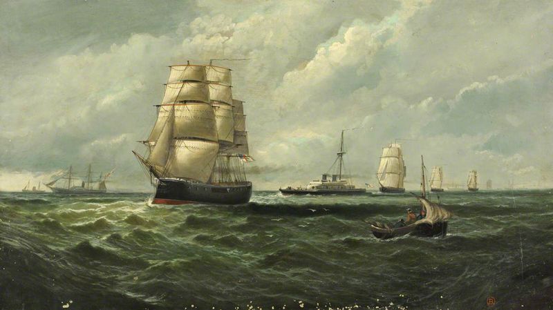 Ironclads at sea