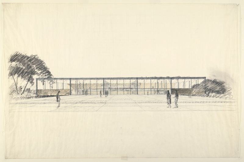 Illinois Institute of Technology, Chicago, Illinois, Library and Administration Building Proposal