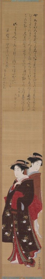 Two Beauties by Kitao Shigemasa